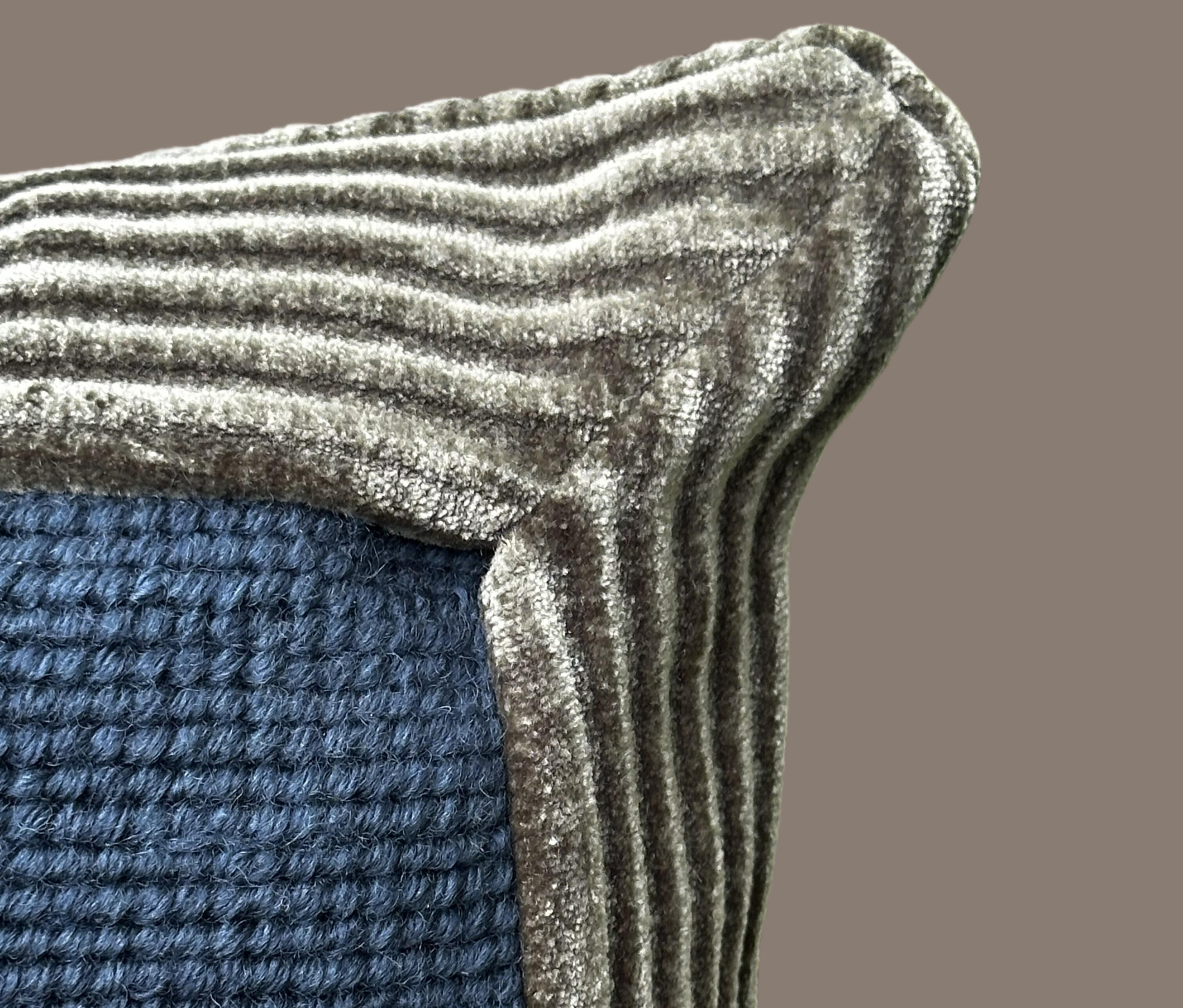 Inset Mitered Corner Partridge Pillow